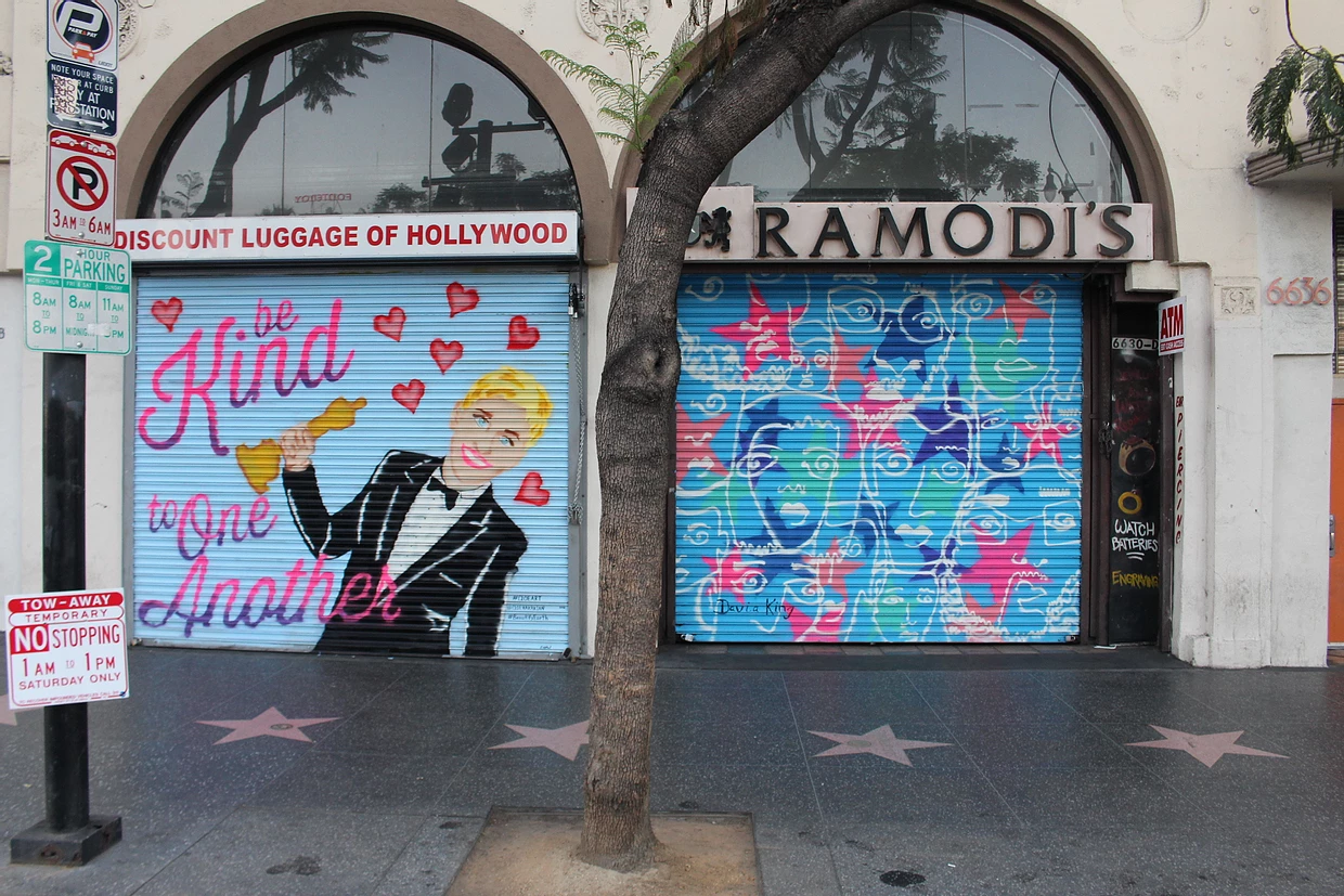 Murals by Cloe Hakakian and Davia King in Hollywood for Heineken