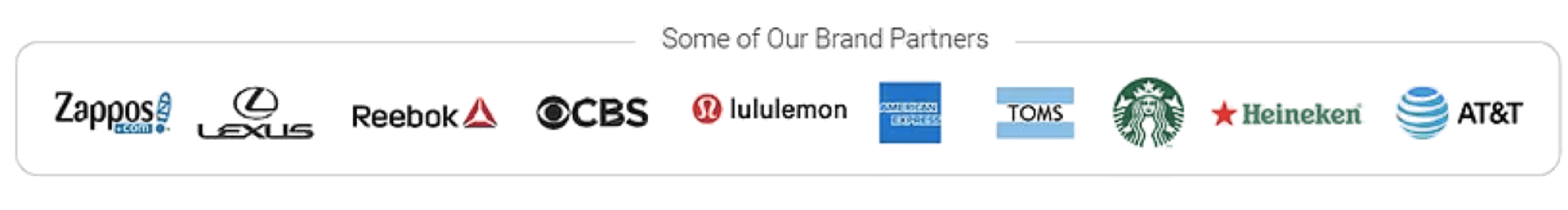 Brand partners: CBS, lululemon, American Express and more