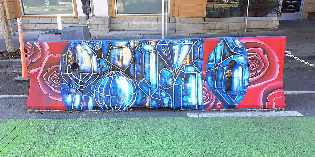 Beautify manages Santa Monica's street art project on traffic barricades — project photo