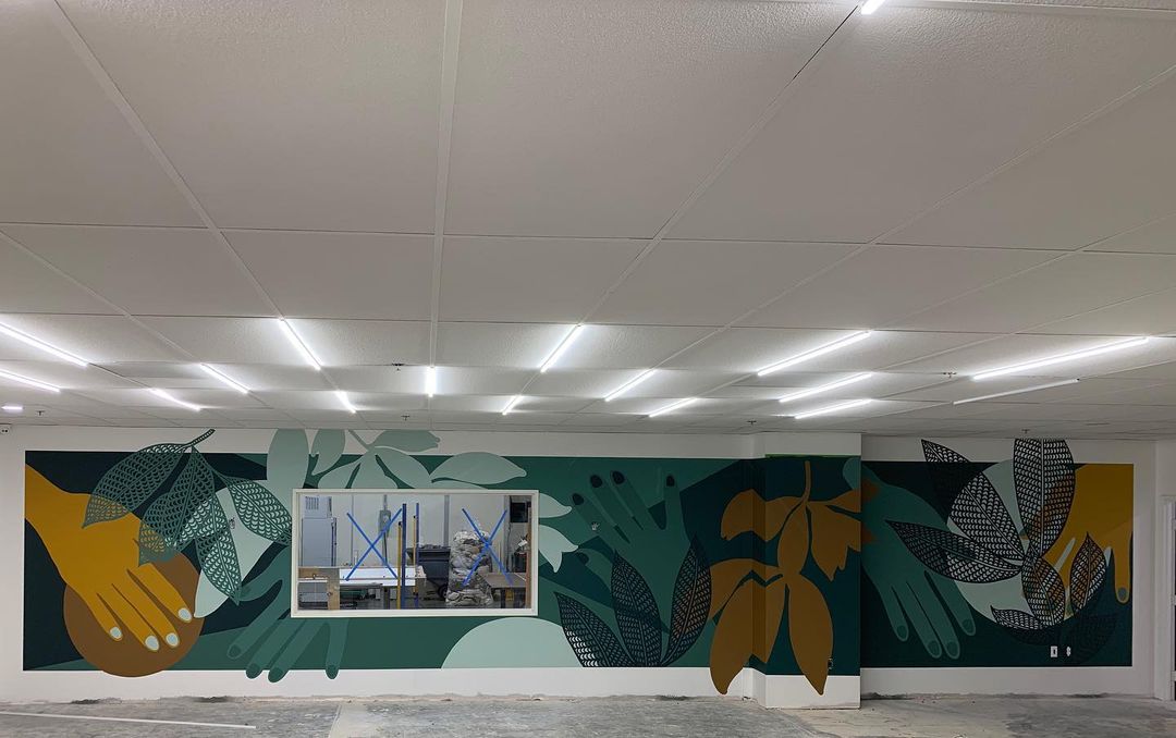 Beautify connects Avocado Mattress with muralists to transform its new HQ inside and out — project photo