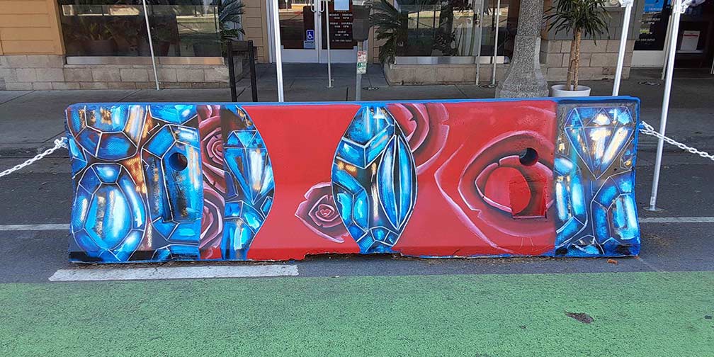 Beautify manages Santa Monica's street art project on traffic barricades — project photo