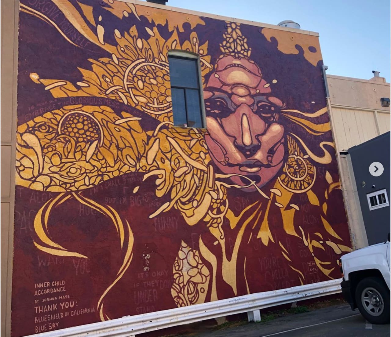 Beautify artist's mural for Blue Shield is a gift to its new home community