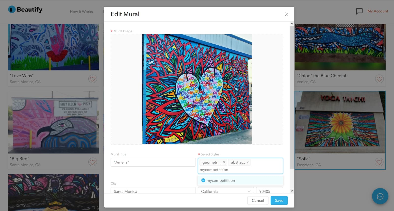 Creating an Art Competition on Beautify — project photo