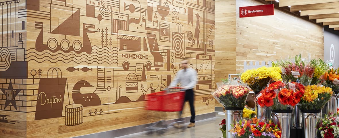 Target taps Beautify to paint murals inside its warehouses — project photo