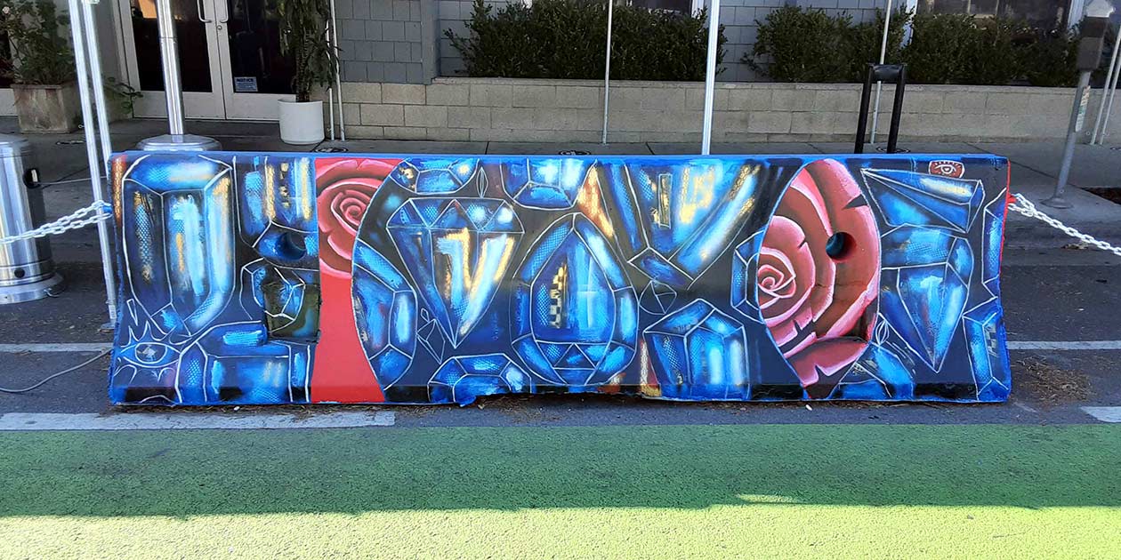 Beautify manages Santa Monica's street art project on traffic barricades — project photo
