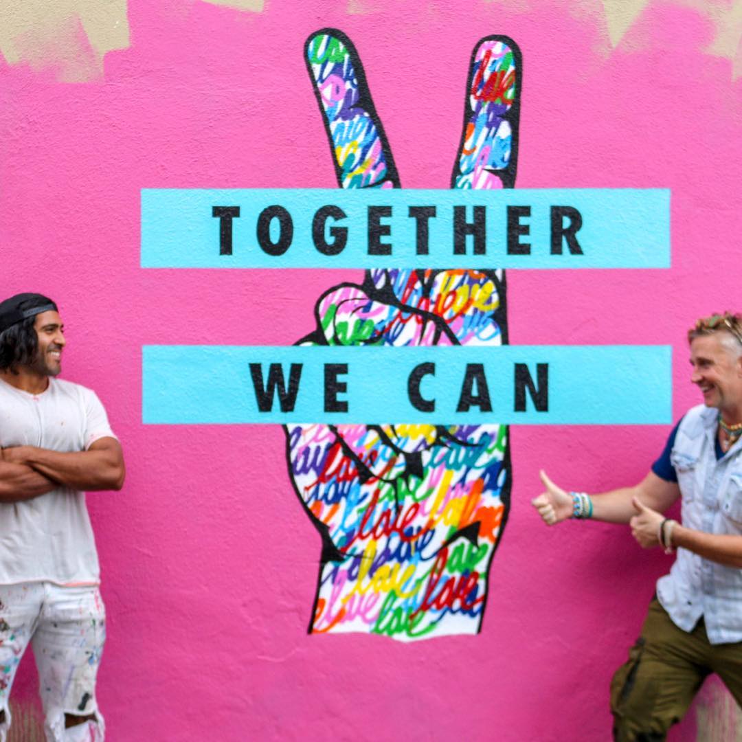Beautify delivers the street art for Toms campaign to end gun violence