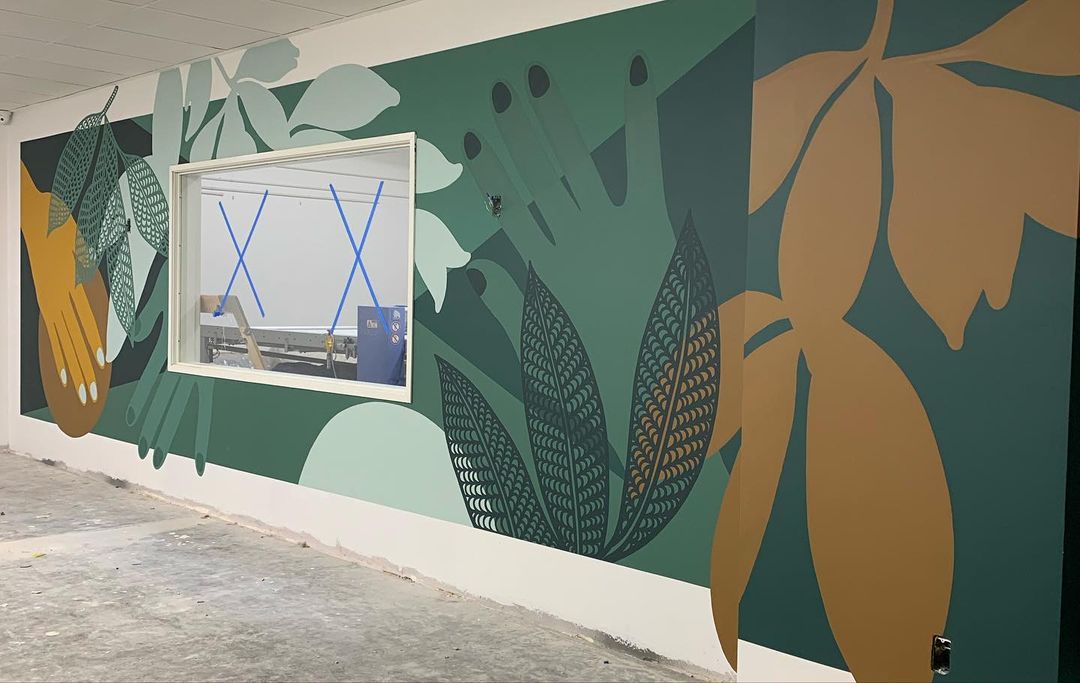 Beautify connects Avocado Mattress with muralists to transform its new HQ inside and out — project photo